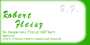 robert fleisz business card